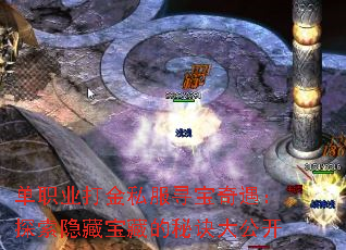 单职业打金私服寻宝奇遇:探索隐藏宝藏的秘诀大公开 单职业打金私服寻宝奇遇:探索隐藏宝藏的秘诀大公开