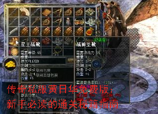 传奇私服黄日华免费版:新手必读的通关秘籍指南 传奇私服黄日华免费版:新手必读的通关秘籍指南