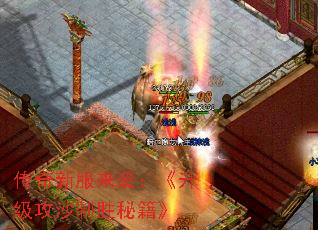 传奇新服来袭:《升级攻沙制胜秘籍》 传奇新服来袭:《升级攻沙制胜秘籍》