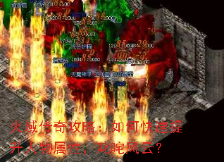 火域传奇攻略:如何快速提升人物属性,叱咤风云? 火域传奇攻略:如何快速提升人物属性,叱咤风云?