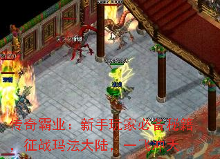 传奇霸业:新手玩家必备秘籍,征战玛法大陆,一飞冲天 传奇霸业:新手玩家必备秘籍,征战玛法大陆,一飞冲天