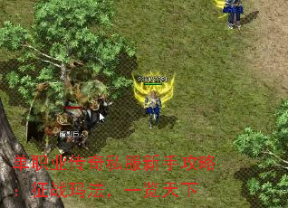 单职业传奇私服新手攻略:征战玛法,一览天下 单职业传奇私服新手攻略:征战玛法,一览天下