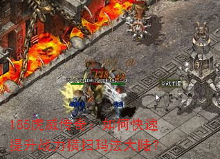 185虎威传奇:如何快速提升战力横扫玛法大陆? 185虎威传奇:如何快速提升战力横扫玛法大陆?