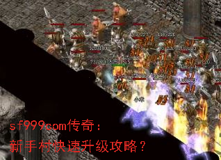 sf999com传奇:新手村快速升级攻略? sf999com传奇:新手村快速升级攻略?