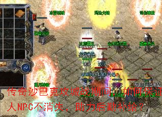 ����ɳ�Ϳ˹���ս�ڼ䣬��α�֤����NPC����ʧ���������ڲ�����