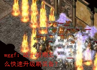 wggf��սʿǰ����ô��������ˢװ����