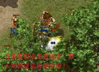 传奇单职业无赦版本:散人如何逆袭称霸全服? 传奇单职业无赦版本:散人如何逆袭称霸全服?
