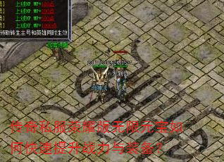 传奇私服荣耀版无限元宝如何快速提升战力与装备? 传奇私服荣耀版无限元宝如何快速提升战力与装备?