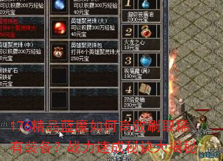 176精品蓝魔如何高效刷取稀有装备?战力速成秘诀大揭秘 176精品蓝魔如何高效刷取稀有装备?战力速成秘诀大揭秘