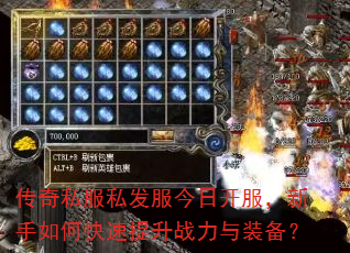 传奇私服私发服今日开服,新手如何快速提升战力与装备? 传奇私服私发服今日开服,新手如何快速提升战力与装备?