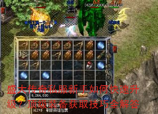 盛大传奇私服新手如何快速升级?顶级装备获取技巧全解答 盛大传奇私服新手如何快速升级?顶级装备获取技巧全解答