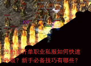 传奇新开单职业私服如何快速升级?新手必备技巧有哪些? 传奇新开单职业私服如何快速升级?新手必备技巧有哪些?
