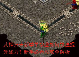 武神归来新季单职业如何快速提升战力?新手必看攻略全解析 武神归来新季单职业如何快速提升战力?新手必看攻略全解析