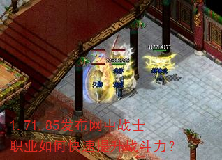 1.71.85发布网中战士职业如何快速提升战斗力? 1.71.85发布网中战士职业如何快速提升战斗力?