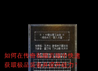 ����ڴ���˽��ҳ���п��ٻ�ȡ��Ʒװ��������ս����