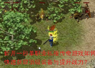 新开一秒单职业私服传奇游戏如何快速获取顶级装备与提升战力? 新开一秒单职业私服传奇游戏如何快速获取顶级装备与提升战力?