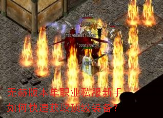 无赫版本单职业私服新手如何快速获取顶级装备? 无赫版本单职业私服新手如何快速获取顶级装备?