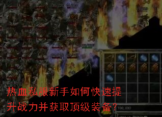 热血私服新手如何快速提升战力并获取顶级装备? 热血私服新手如何快速提升战力并获取顶级装备?