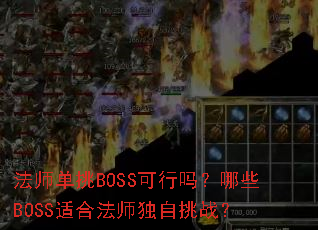 法师单挑BOSS可行吗?哪些BOSS适合法师独自挑战? 法师单挑BOSS可行吗?哪些BOSS适合法师独自挑战?