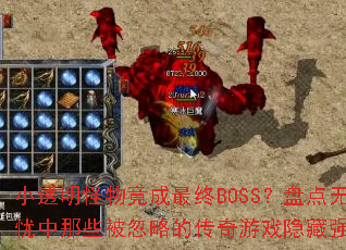 小透明怪物竟成最终BOSS?盘点无忧中那些被忽略的传奇游戏隐藏强者 小透明怪物竟成最终BOSS?盘点无忧中那些被忽略的传奇游戏隐藏强者