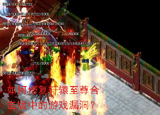 如何修复轩辕至尊合击版中的游戏漏洞? 如何修复轩辕至尊合击版中的游戏漏洞?