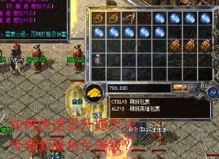 如何快速提升撼天决传奇新服角色等级? 如何快速提升撼天决传奇新服角色等级?