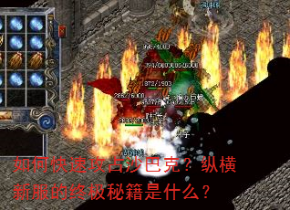 如何快速攻占沙巴克?纵横新服的终极秘籍是什么? 如何快速攻占沙巴克?纵横新服的终极秘籍是什么?