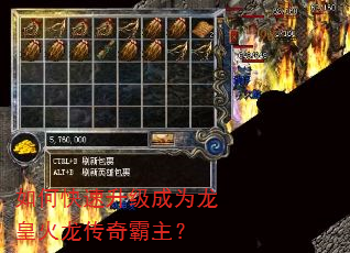 如何快速升级成为龙皇火龙传奇霸主? 如何快速升级成为龙皇火龙传奇霸主?