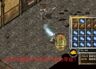 如何快速提升单职业传奇的等级? 如何快速提升单职业传奇的等级?