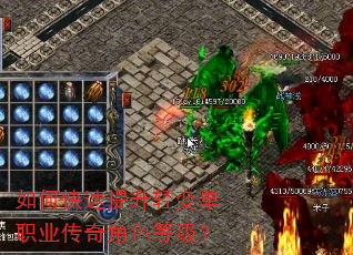 如何快速提升轻变单职业传奇角色等级? 如何快速提升轻变单职业传奇角色等级?