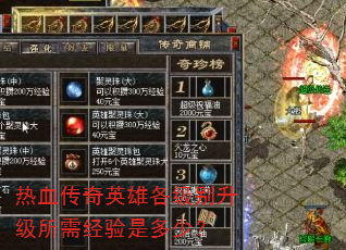 ��Ѫ����Ӣ�۸������������辭���Ƕ��٣�